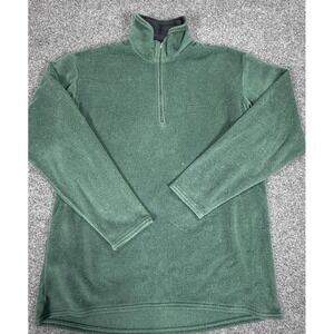 Patagonia Sweater Mens XL Green Fleece Half Zip Pullover Capilene USA Outdoor